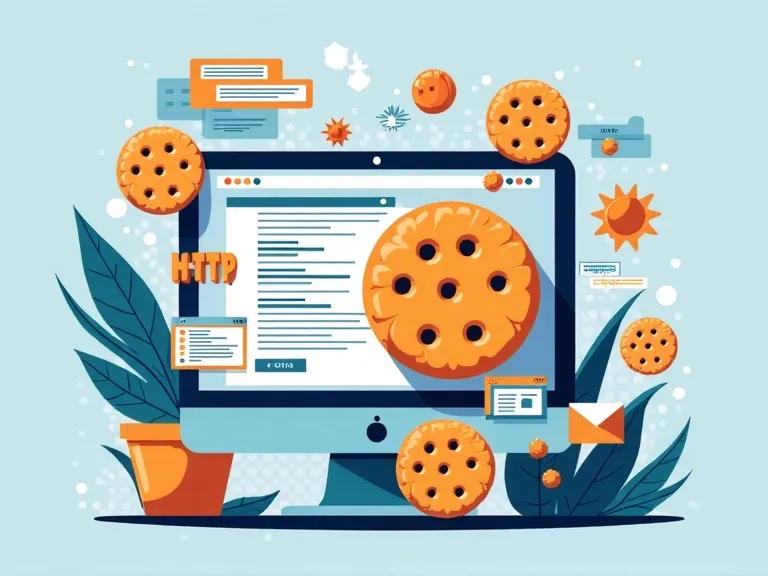 pliki cookie, HTTP, internet, technologia, przechowywanie danych, bezpieczeństwo, browsing, dane użytkownika, website, grafik